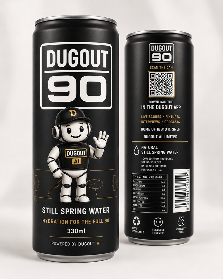 DUGOUT 90 Still Spring Water can